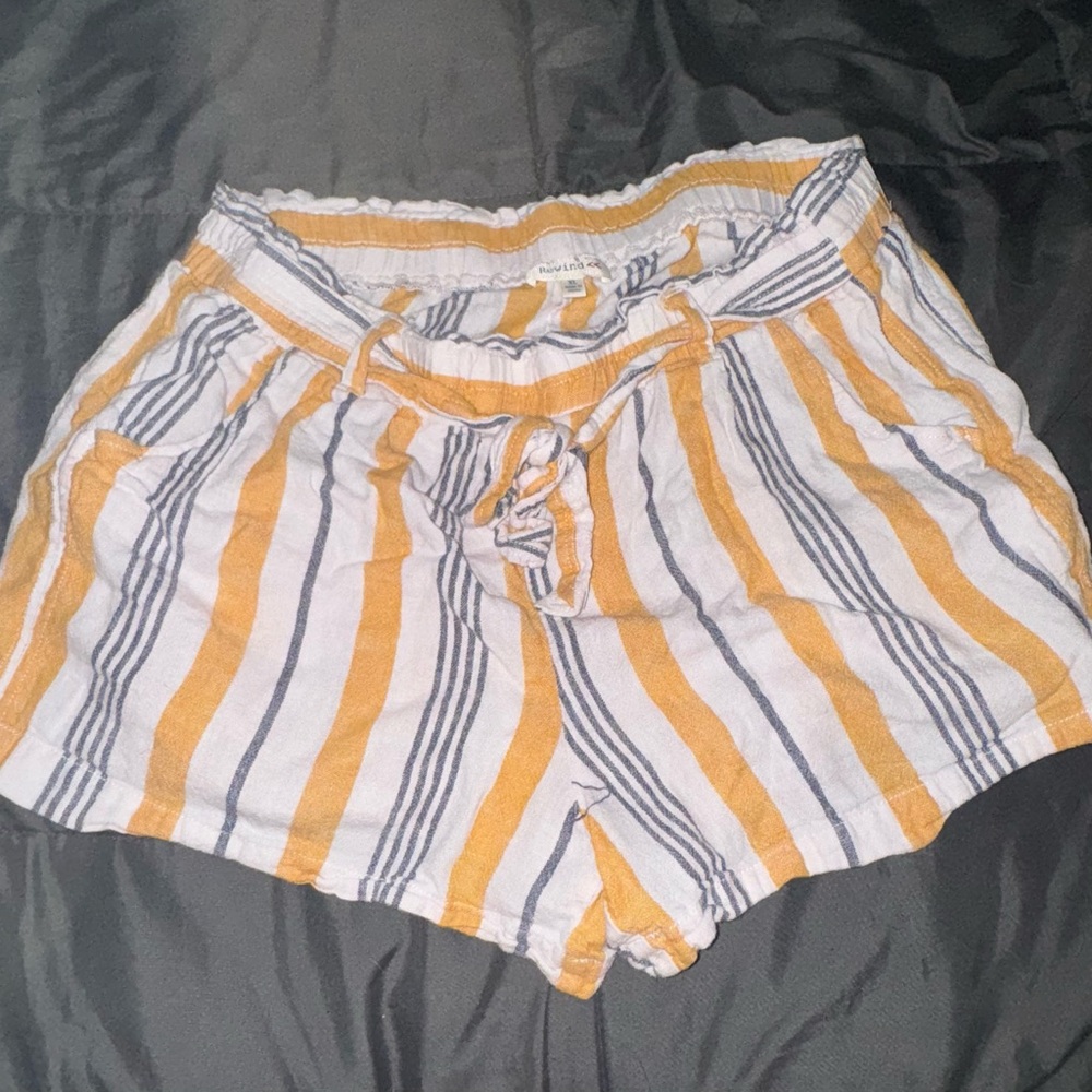 Old Navy High Waist Yellow and Gray Shorts